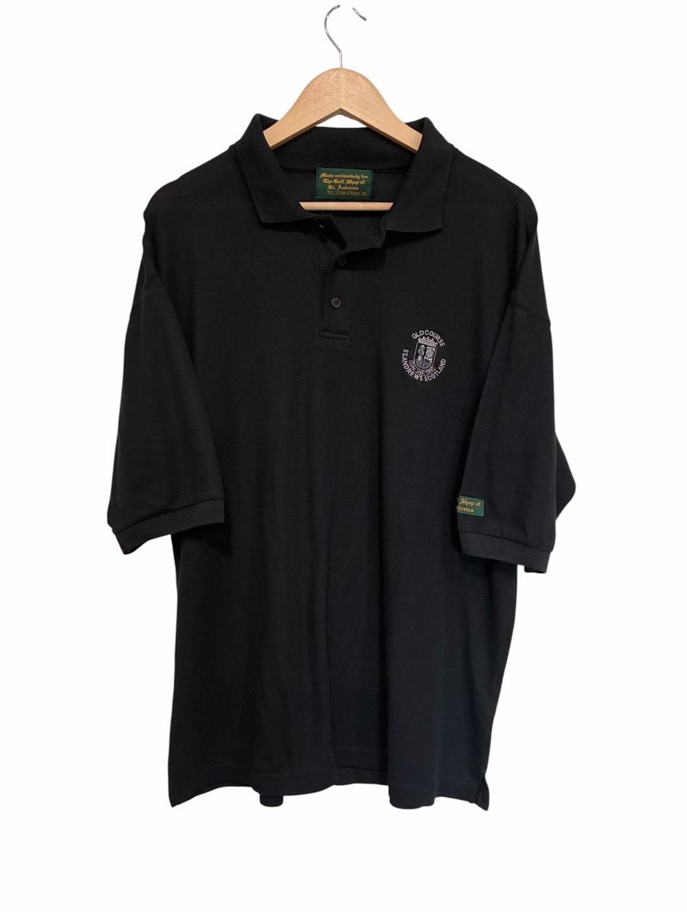 The Golf Shop of St. Andrew’sBlack Short-Sleeve Polo Shirt - Classic Men’s Style